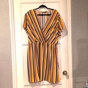 Shein Curve 4XL Striped Summer Dress